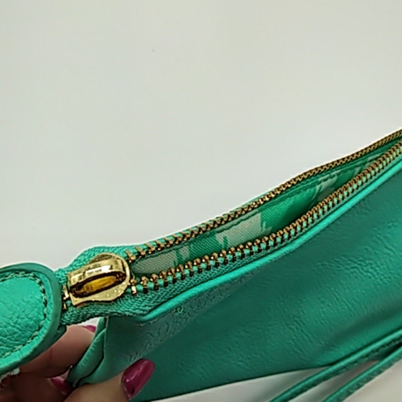 Monogram wristlet "G" teal - Picture 7 of 7